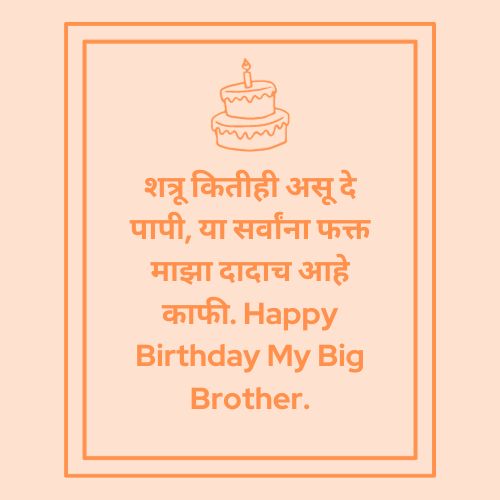 Birthday Wish In Marathi For Brother - भावाला मराठीत वाढदिवसाच्या शुभेच्छा