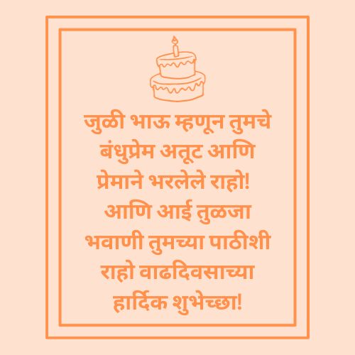 Marathi Birthday Wishes For Brother - मराठी भावाला वाढदिवसाच्या हार्दिक शुभेच्छा