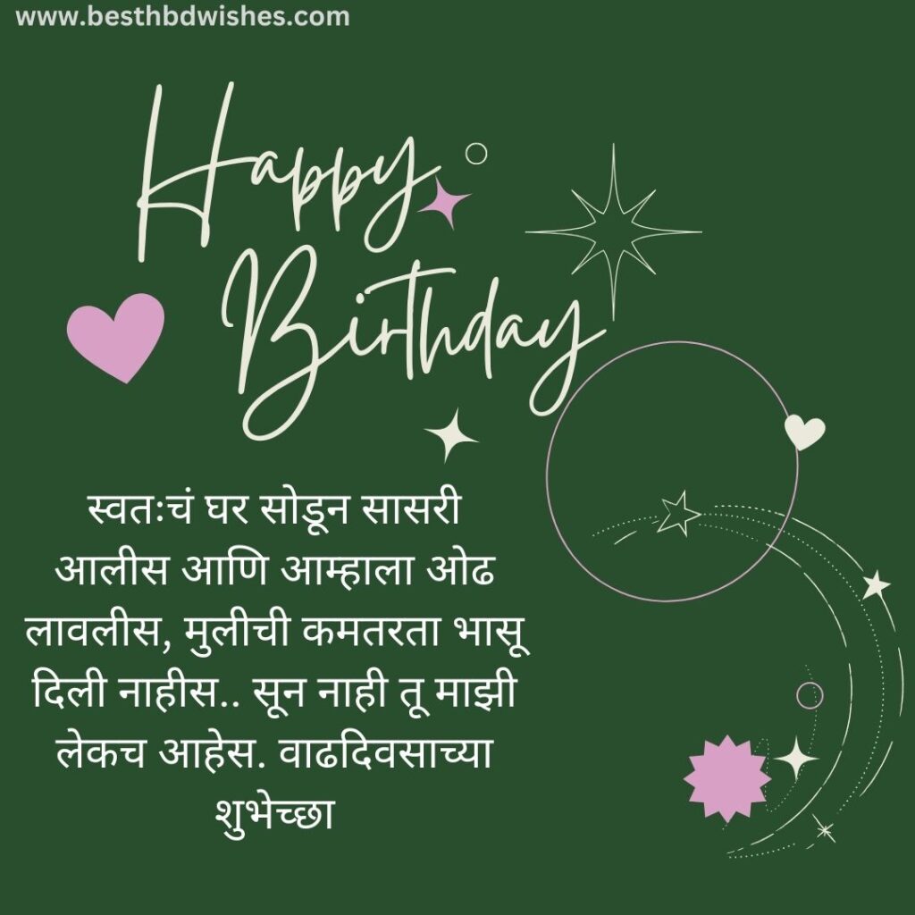 Happy birthday wishes for daughter in marathi मुलीला मराठीत वाढदिवसाच्या हार्दिक शुभेच्छा