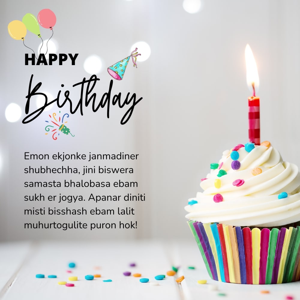 Birthday Wishes In Bengali Written In English