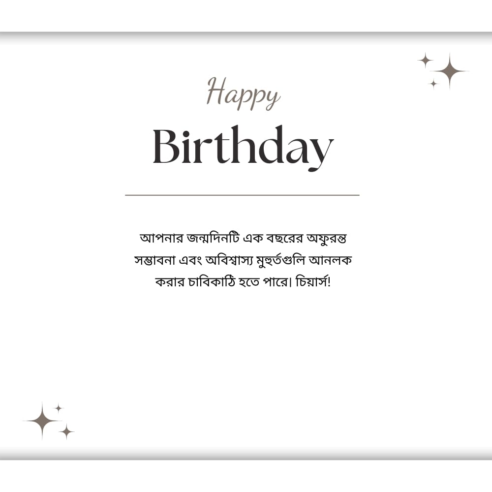 Happy Birthday Wish Bangla